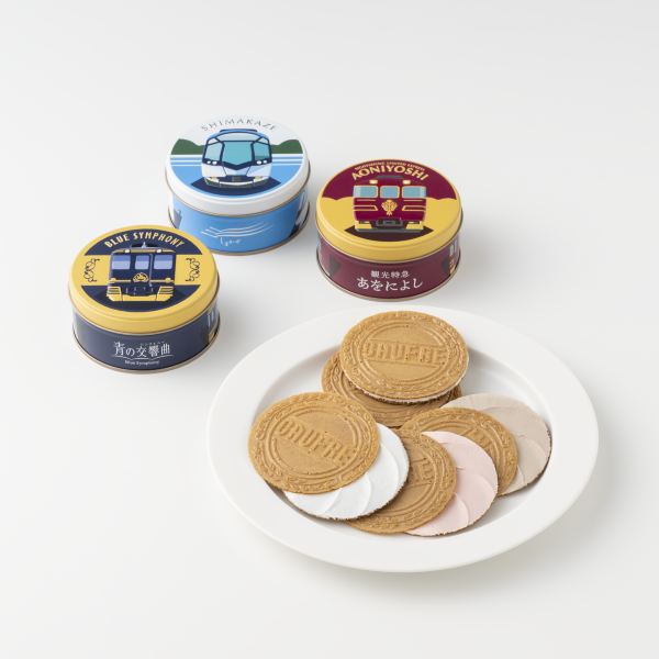 【近鉄観光特急×神戸凮月堂コラボ商品】近鉄観光特急ミニゴーフル ３入